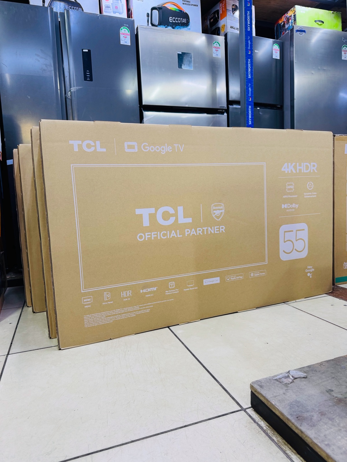 TCL 55-Inch V6C 4K HDR Google Smart TV with Bluetooth, YouTube and Netflix