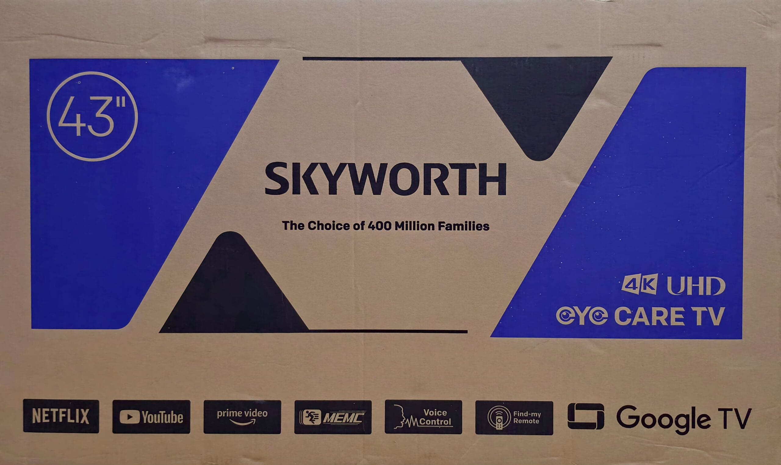 Skyworth 43-Inch 4K Google Smart TV Frameless with Bluetooth, YouTube and Netflix - photo 2