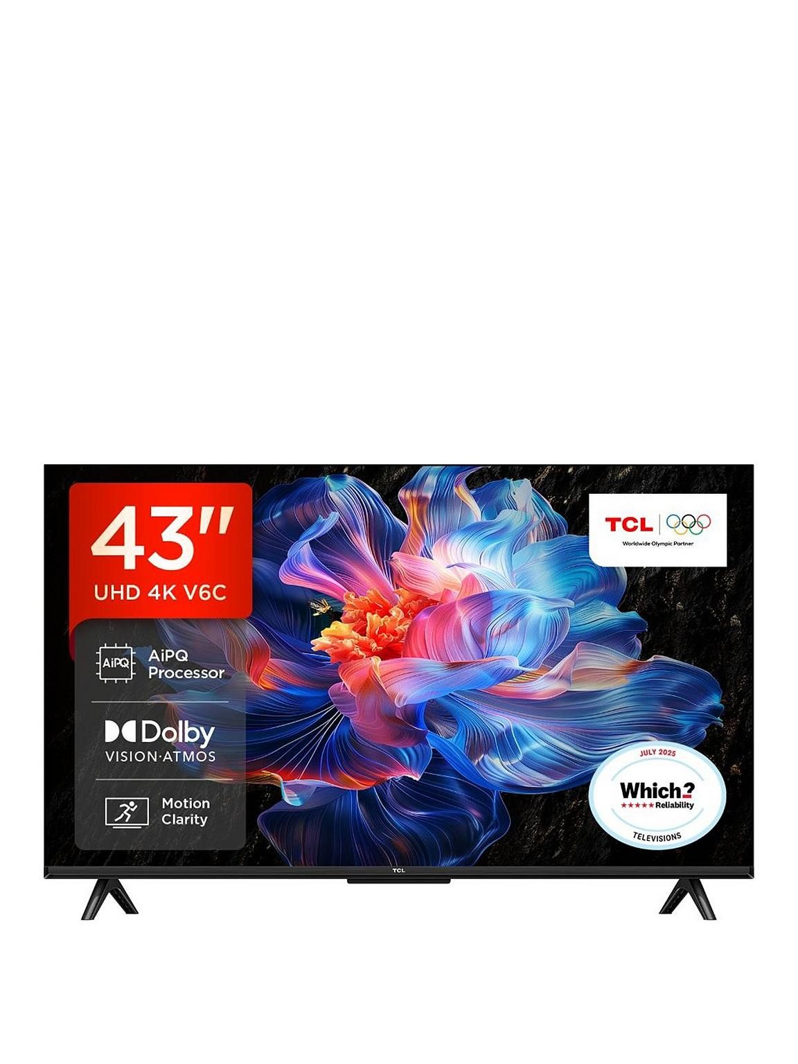 TCL 43-Inch V6C 4K HDR Google Smart TV with Bluetooth, YouTube and Netflix - photo 2