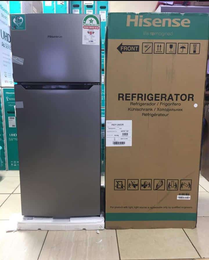 Hisense 120L Double Door Refrigerator for Home and Kitchen Storage