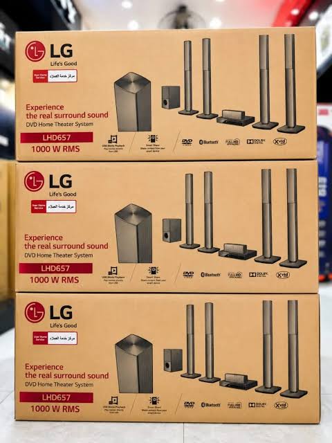 LG LHD657 1000W Home Theatre System with DVD Player, Bluetooth and 4 Tall Speakers - photo 2