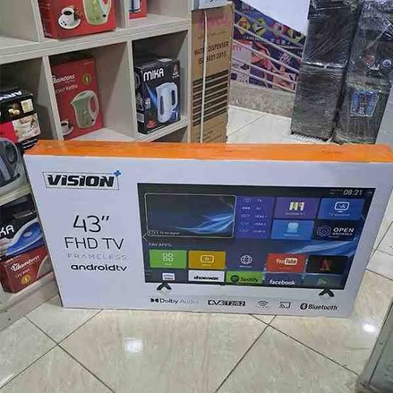 Vision 43-Inch Full HD Frameless Android Smart TV with Bluetooth, YouTube and Netflix - photo 3