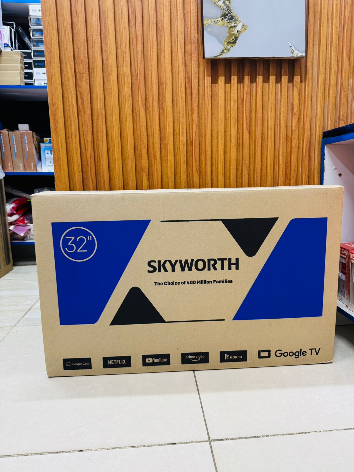 Skyworth 32-Inch Smart Google TV Frameless Design with Bluetooth, YouTube and Netflix