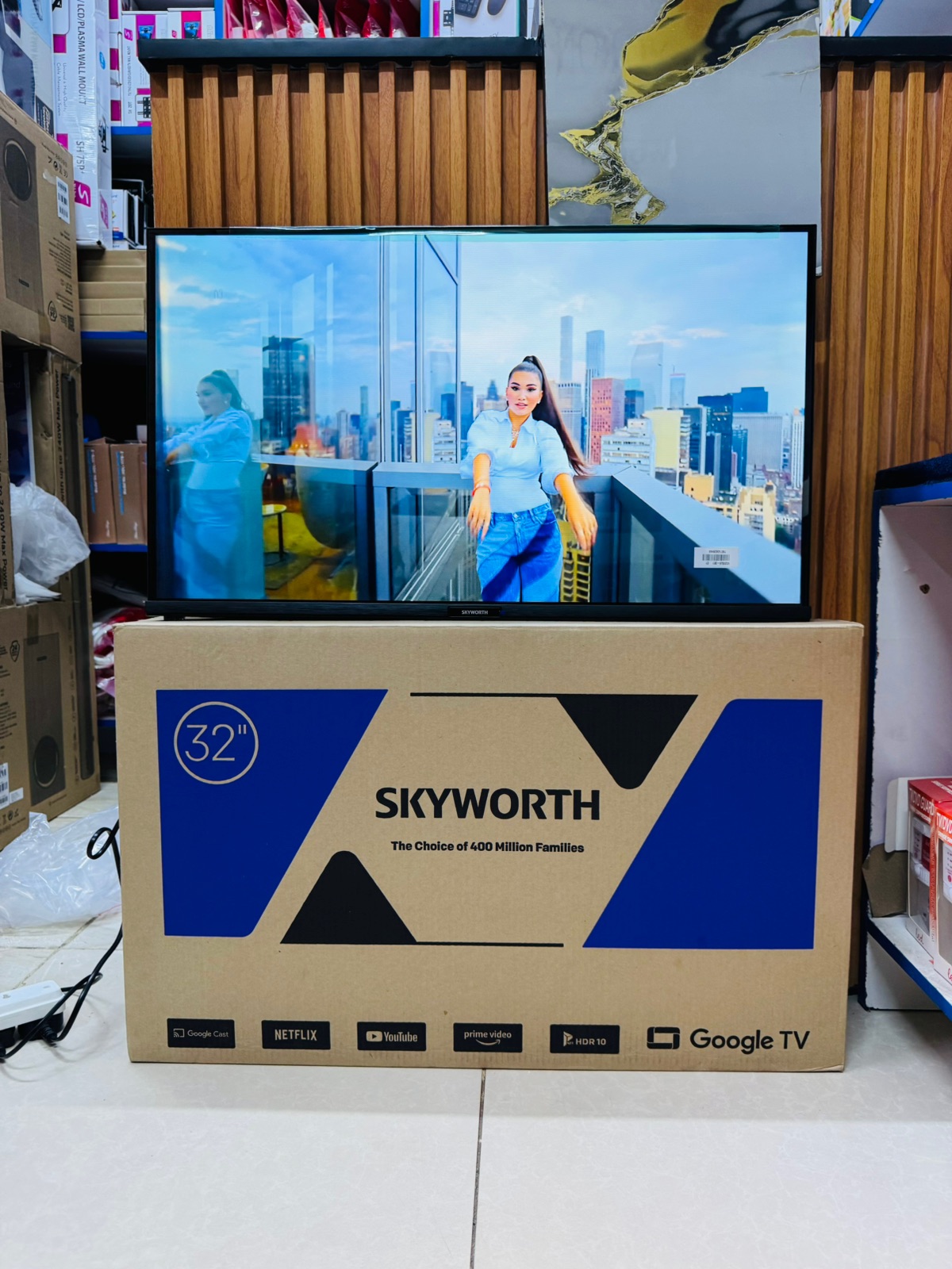 Skyworth 32-Inch Smart Google TV Frameless Design with Bluetooth, YouTube and Netflix - photo 2