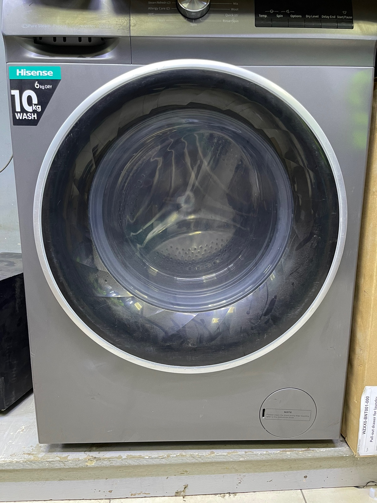 Hisense 10kg Washer and 6kg Dryer 2-in-1 with Inverter Motor and Steam Care