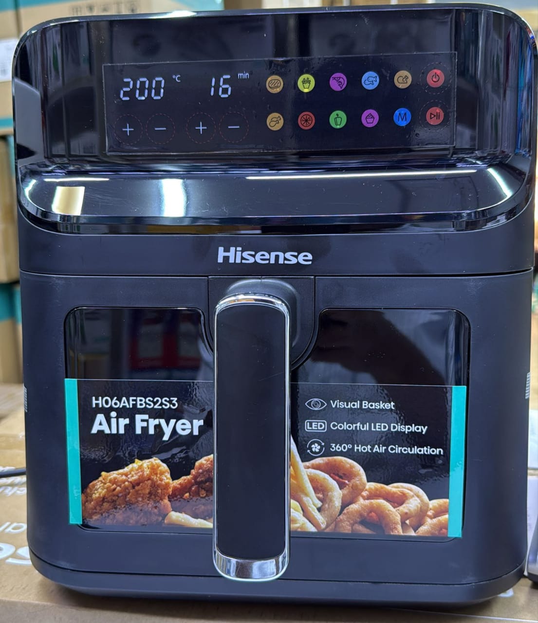 Hisense 6.3L Digital Air Fryer H06AFBS2S3 – Single Basket, Visual Window