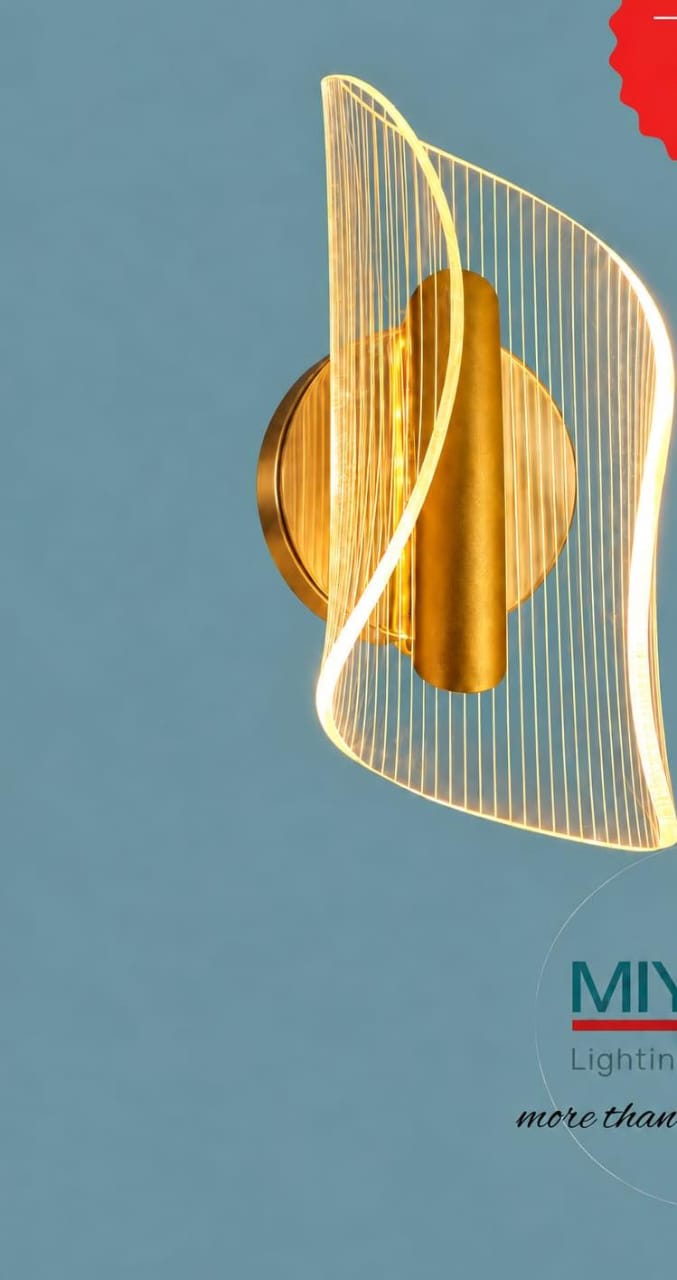 Modern Gold LED Wall Light – Luxury Decorative Wall Lamp for Bedroom and Living Room