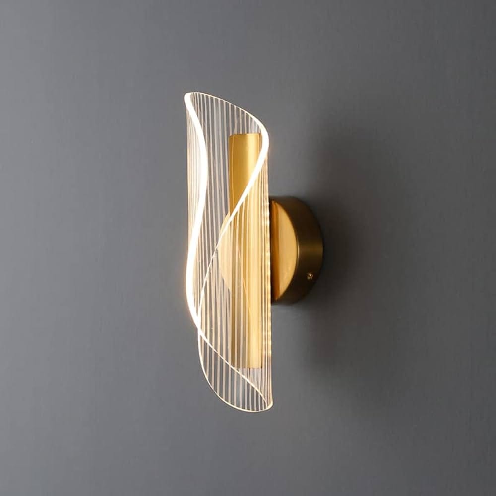 Modern Gold LED Wall Light – Luxury Decorative Wall Lamp for Bedroom and Living Room - photo 2