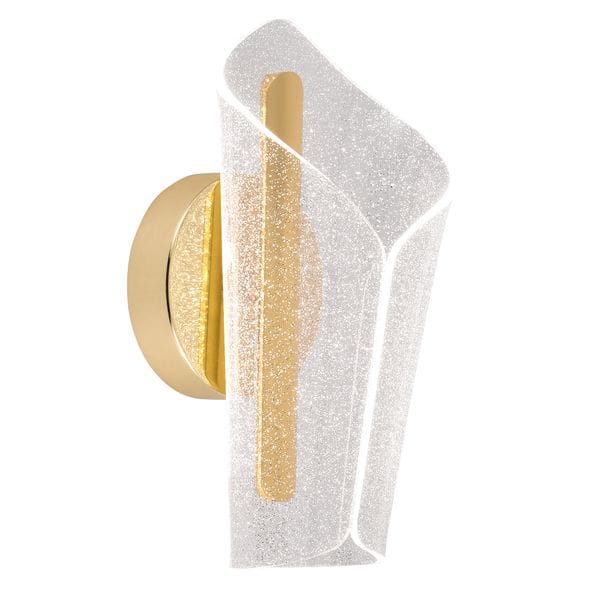 Modern Gold LED Wall Light with Decorative Acrylic Shade – Luxury Wall Lamp for Bedroom and Living Room - photo 2