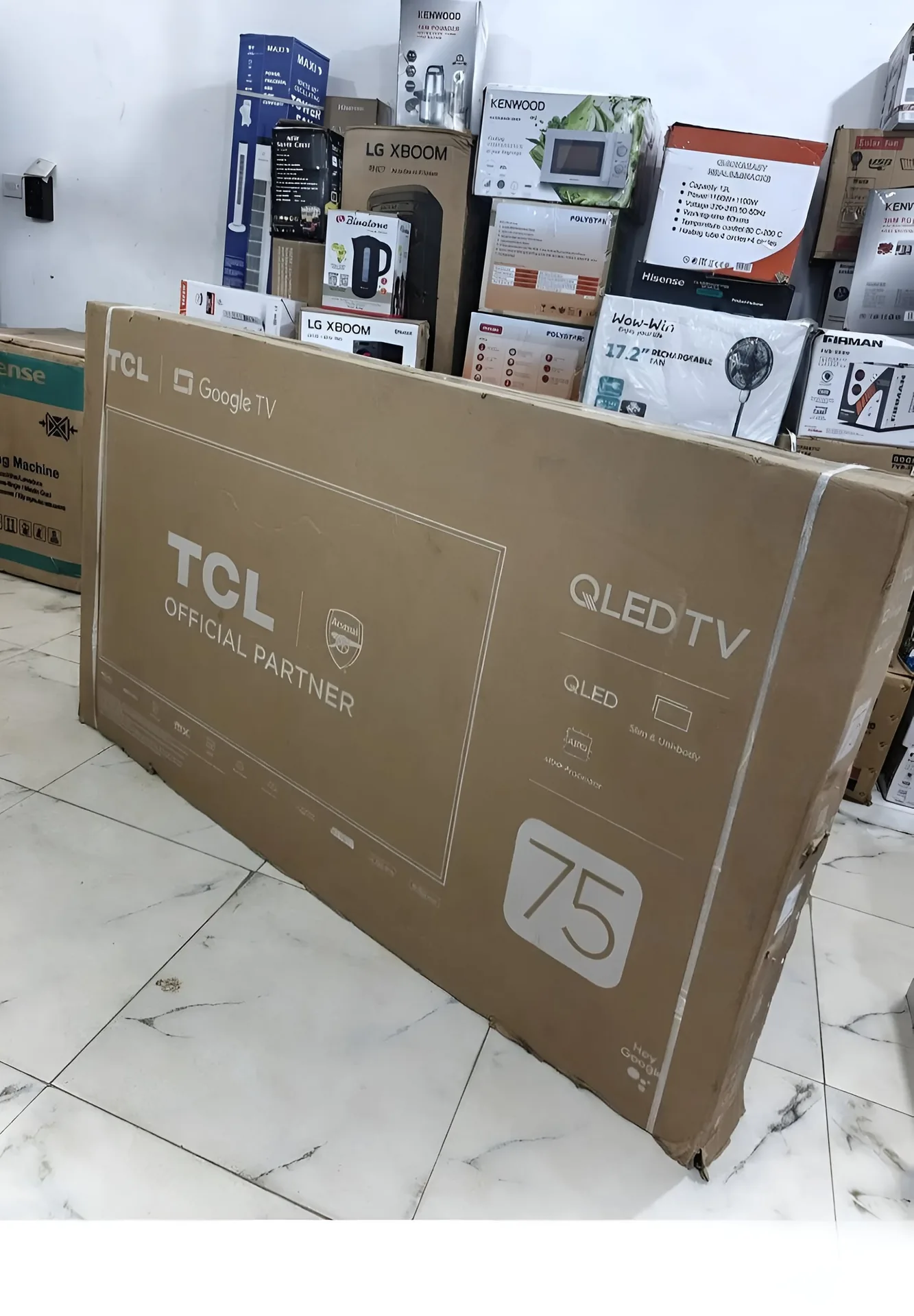 TCL 75-Inch QLED Google Smart TV T6C Frameless with Bluetooth - photo 2