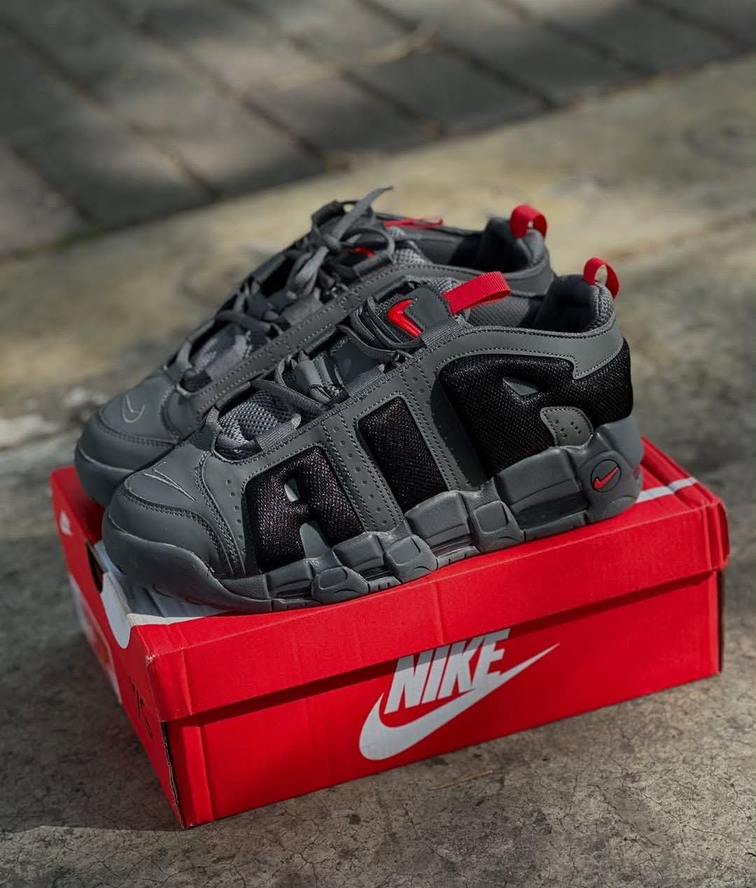 Nike Air More Uptempo 96 Red Toe Sneakers – Stylish Men’s Basketball Shoes - photo 3
